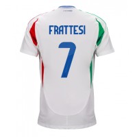 Taliansko Davide Frattesi #7 Vonkajší futbalový dres ME 2024 Krátky Rukáv